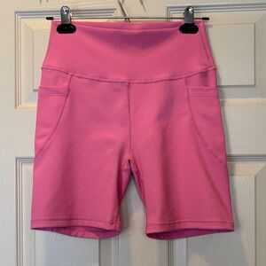 Wilo Women’s size Large Pink Biker Shorts with Pockets